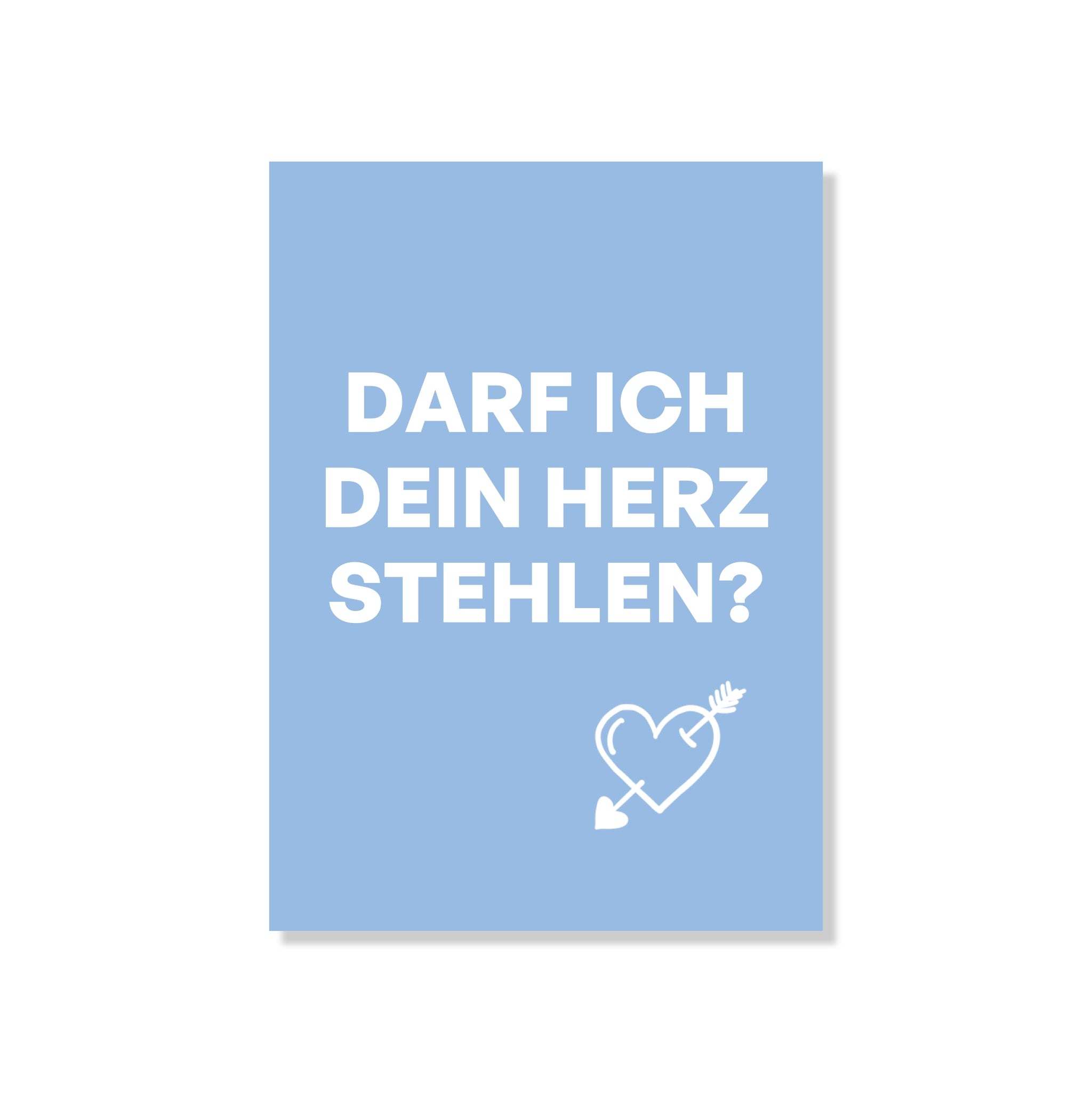 POSTKARTE DARF ICH DEIN HERZ STEHLEN