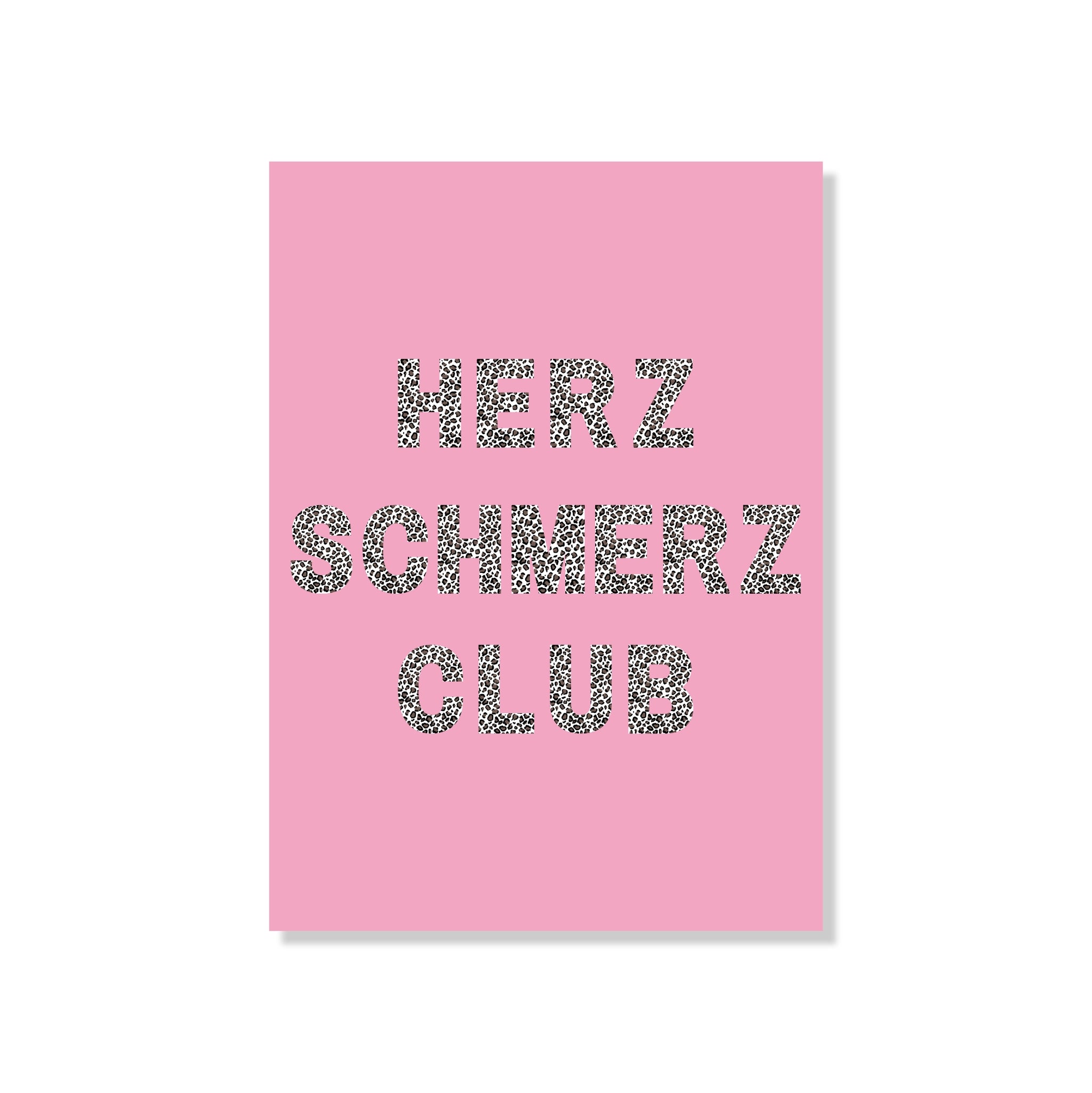 POSTKARTE HERZSCHMERZ CLUB
