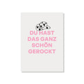 POSTKARTE DU HAST DAS GANZ SCHÖN GEROCKT