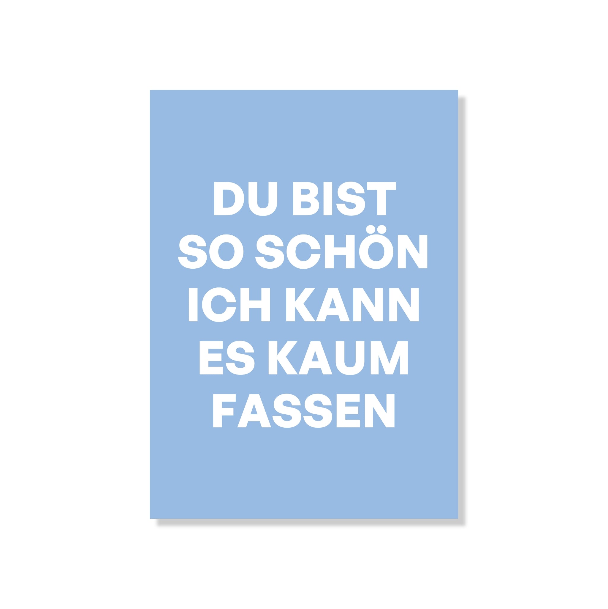 POSTKARTE DU BIST SO SCHÖN