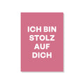 POSTKARTE ICH BIN STOLZ AUF DICH