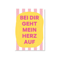 POSTKARTE BEI DIR GEHT MEIN HERZ AUF