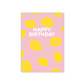 POSTKARTE HAPPY BIRTHDAY ZITRONE