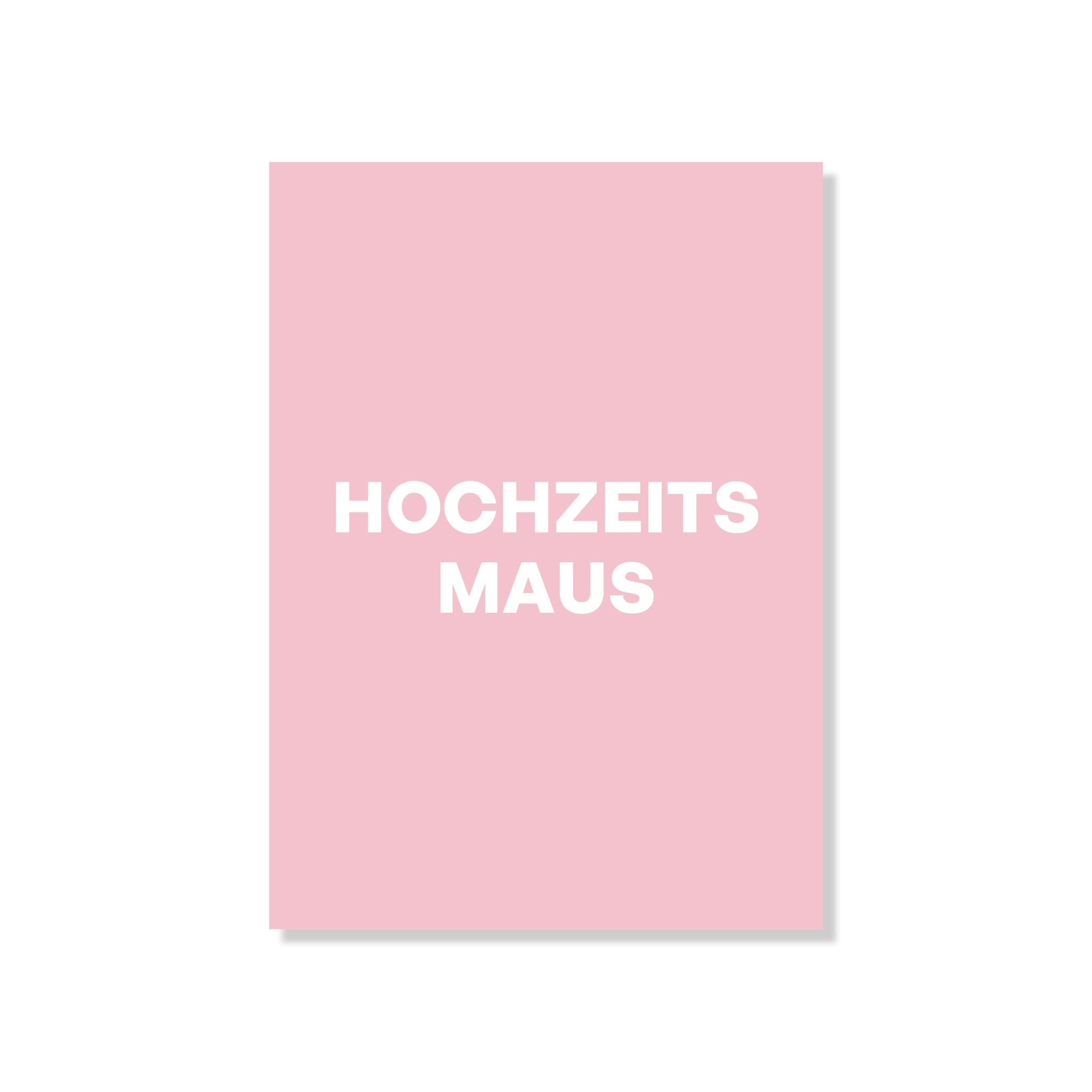 POSTKARTE HOCHZEITSMAUS