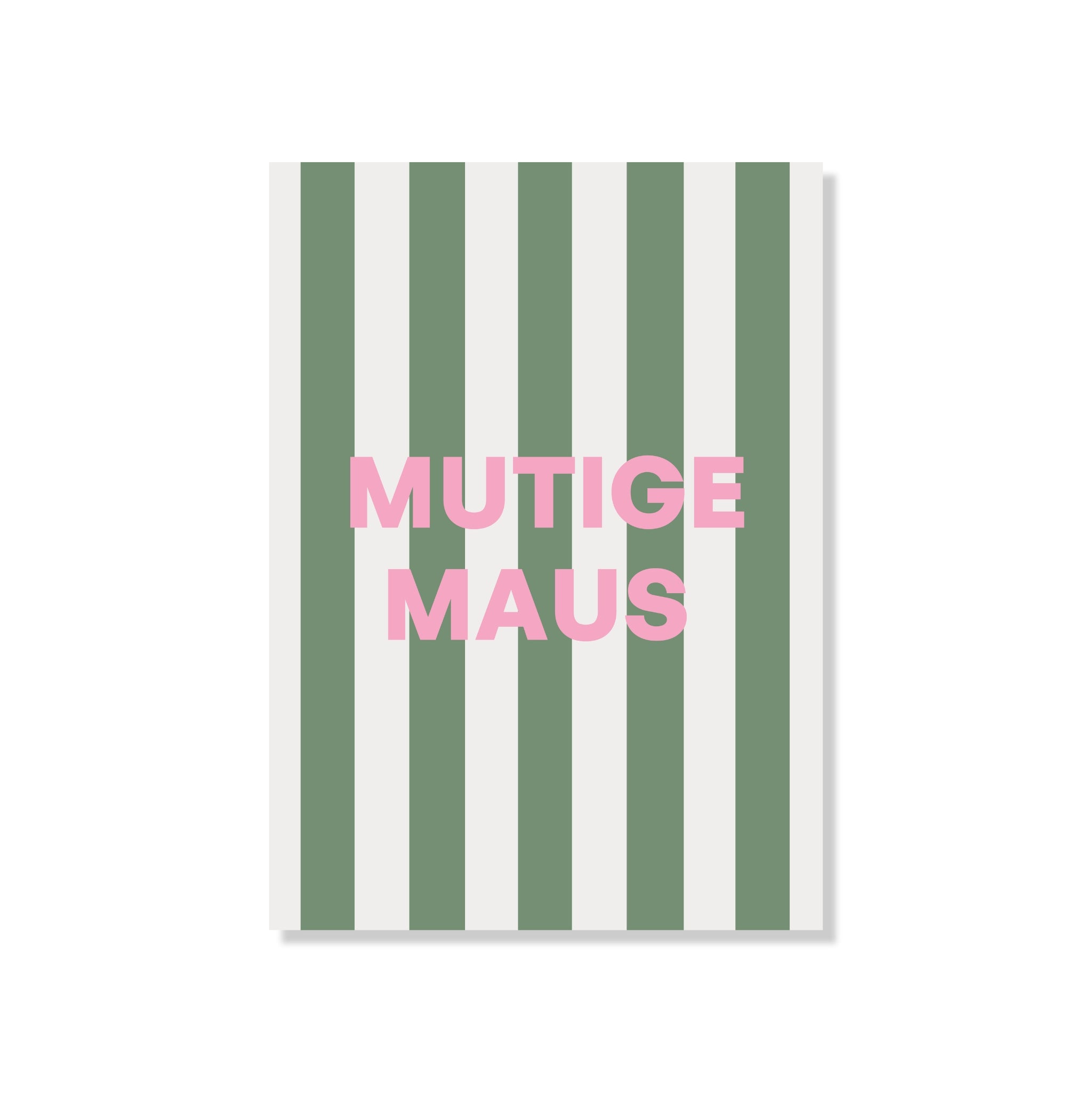 POSTKARTE MUTIGE MAUS