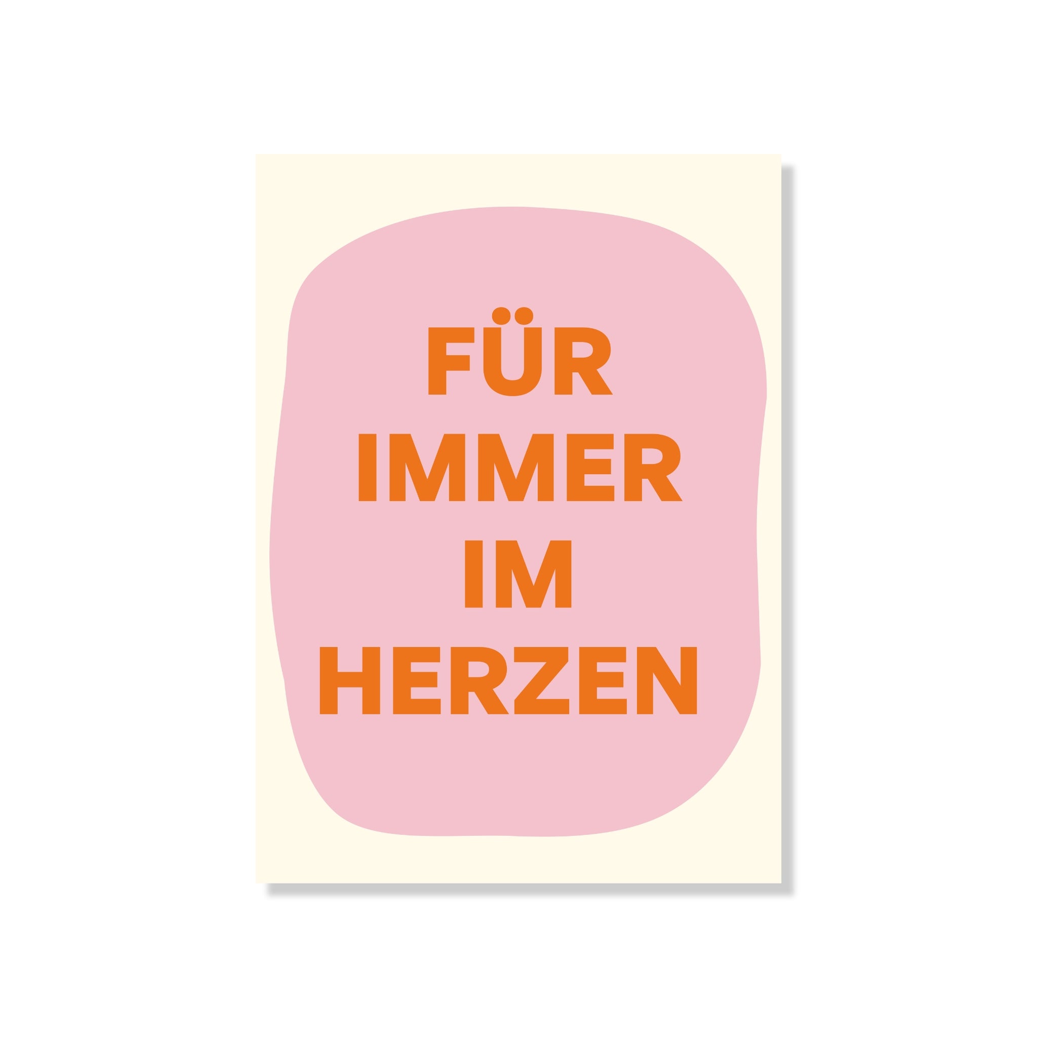 POSTKARTE FÜR IMMER IM HERZEN
