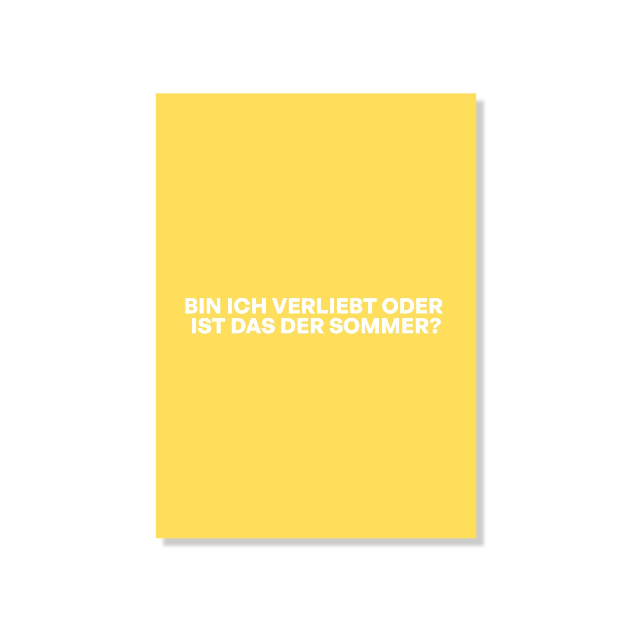 POSTKARTE VERLIEBT ODER DER SOMMER?