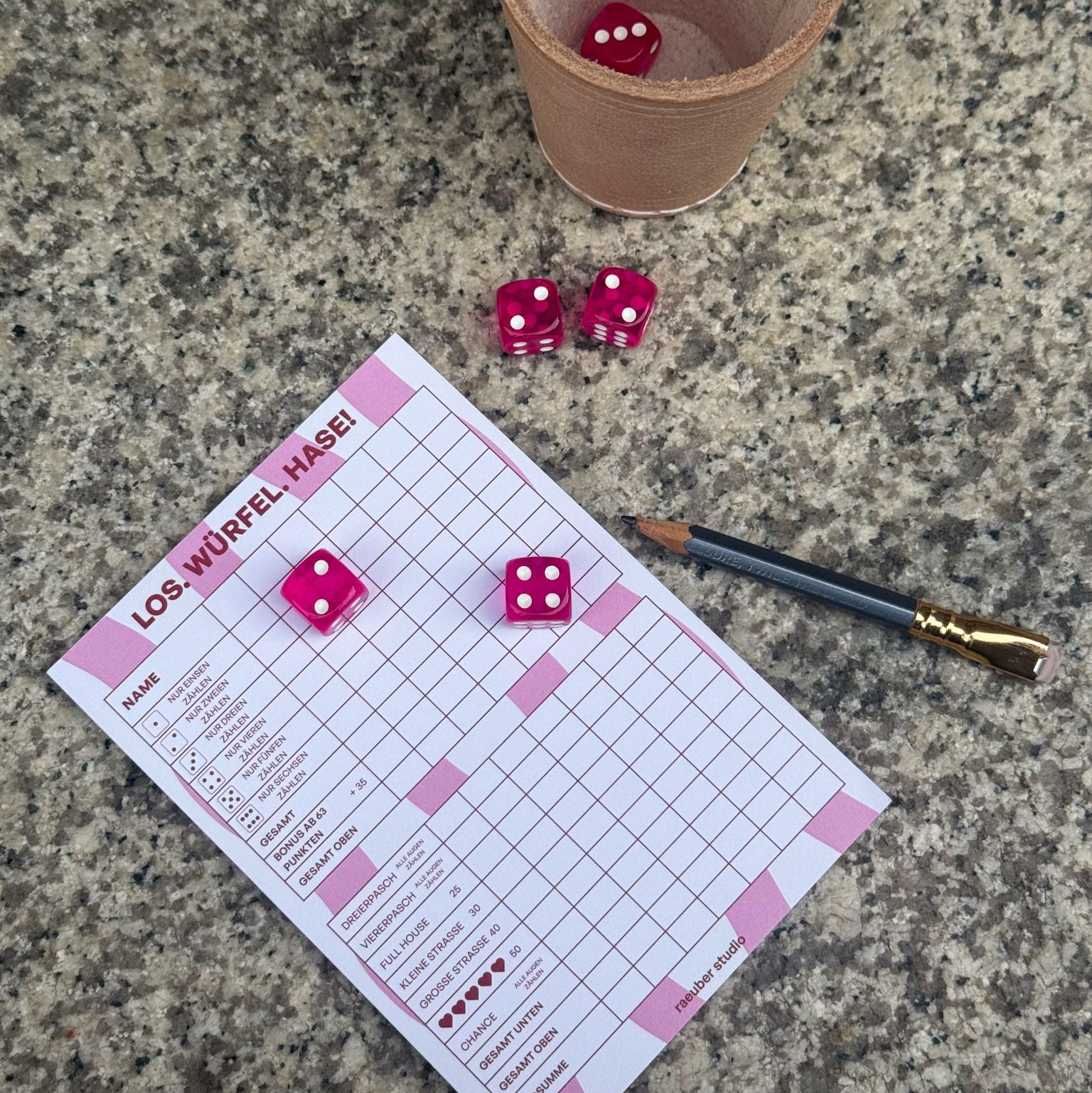 WÜRFEL MAGENTA