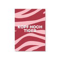 POSTKARTE KOPF HOCH TIGER