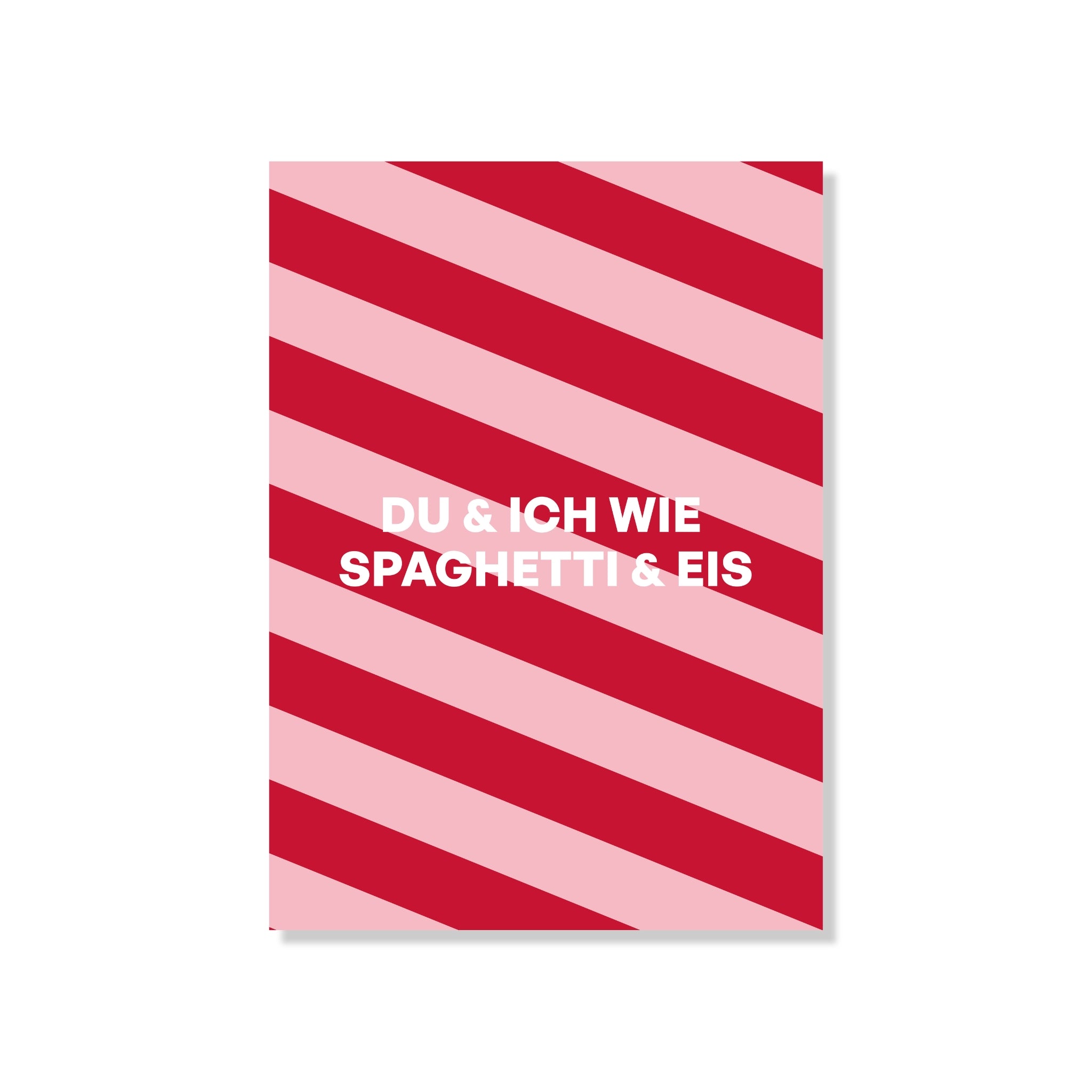 POSTKARTE SPAGHETTI & EIS