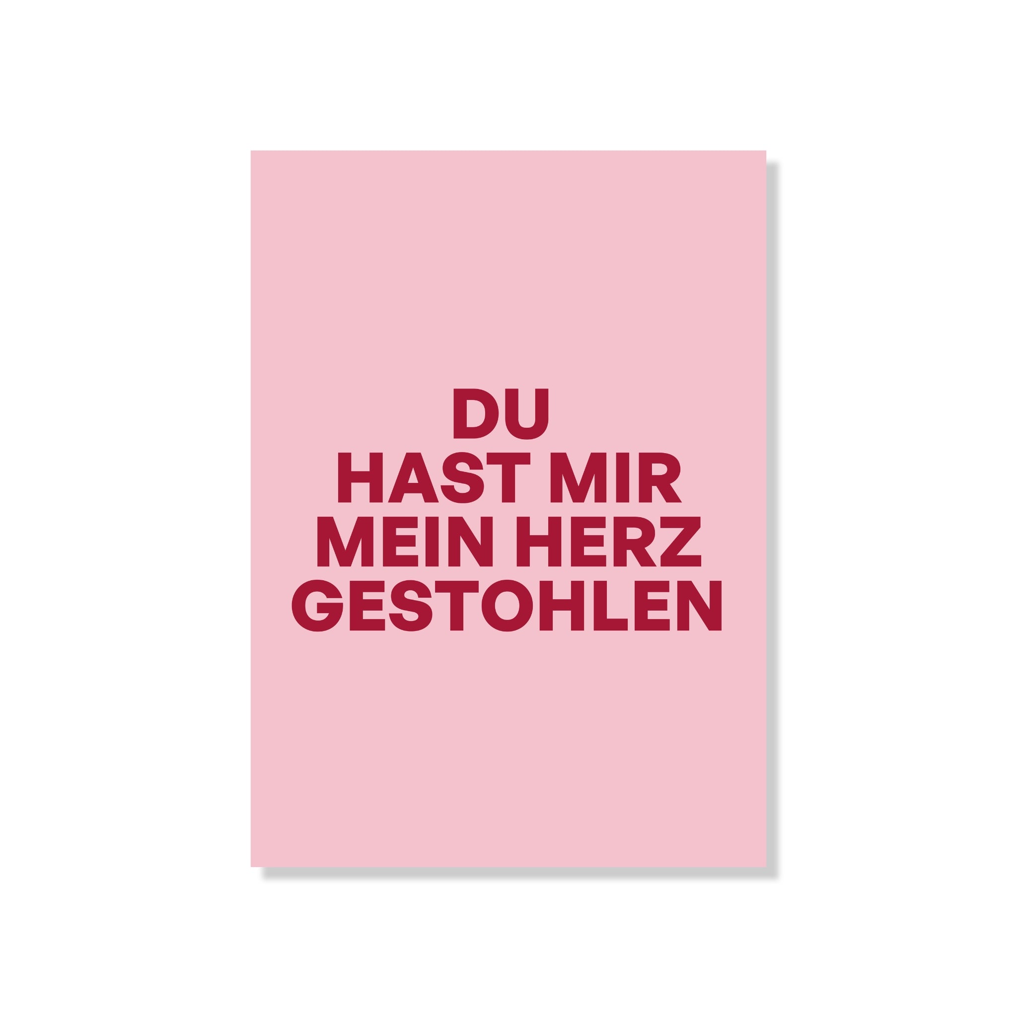 POSTKARTE HERZ GESTOHLEN