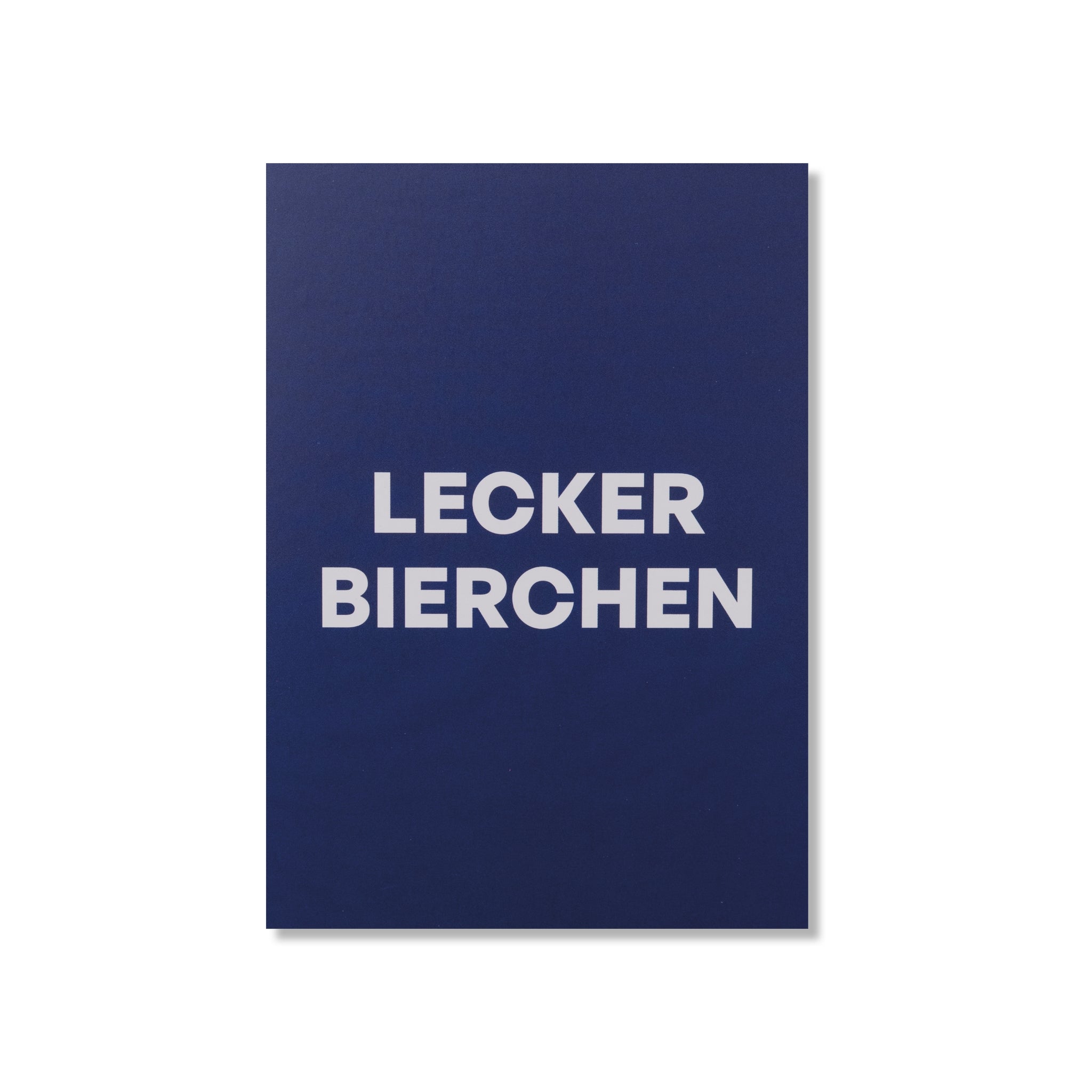 POSTKARTE LECKER BIERCHEN