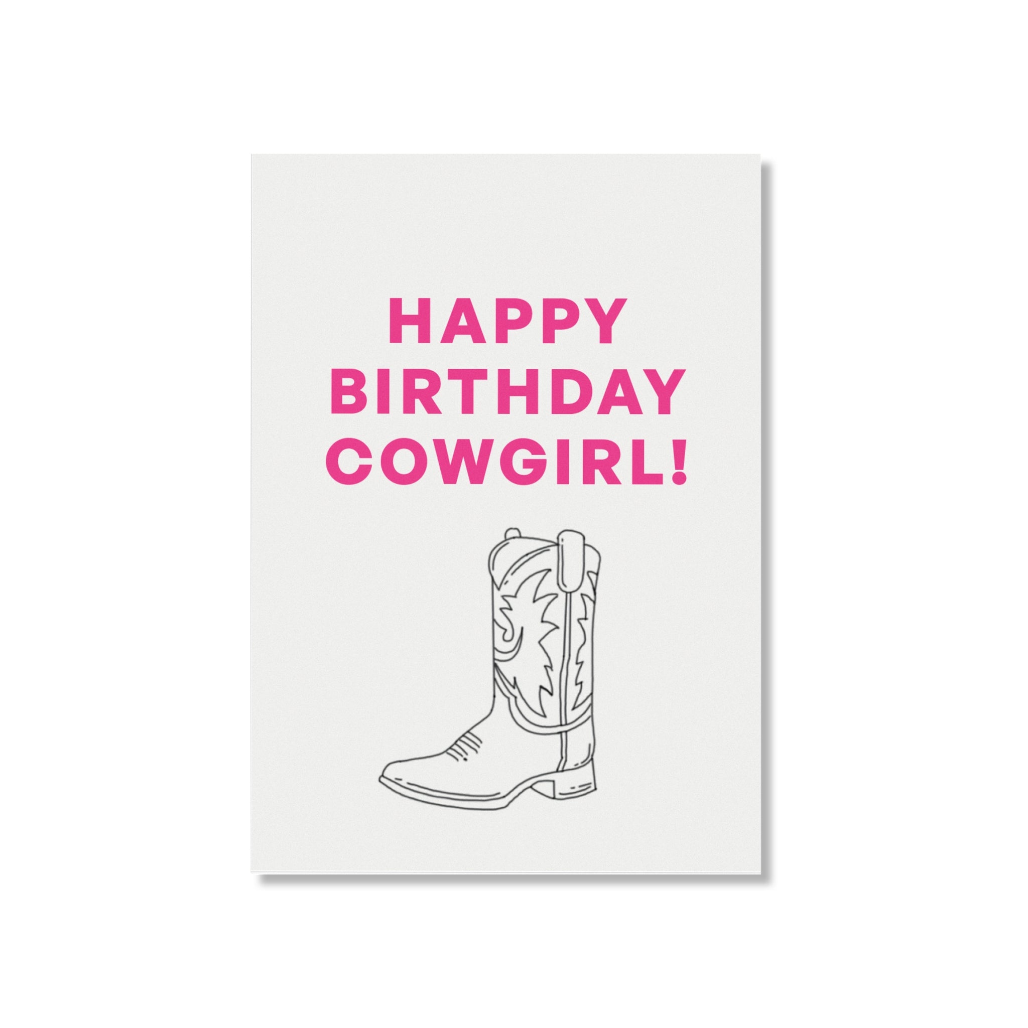 POSTKARTE HAPPY BIRTHDAY COWGIRL